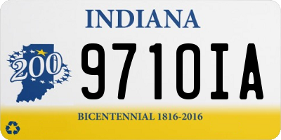 IN license plate 971OIA