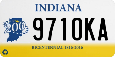 IN license plate 971OKA