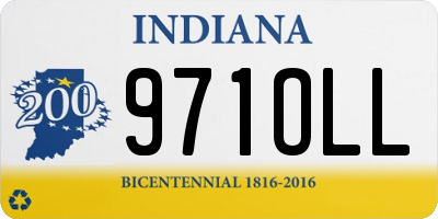IN license plate 971OLL