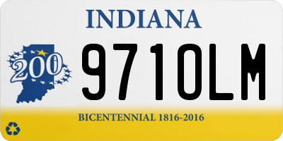 IN license plate 971OLM