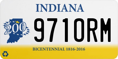 IN license plate 971ORM