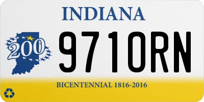 IN license plate 971ORN