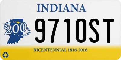 IN license plate 971OST