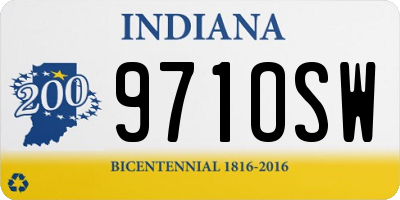 IN license plate 971OSW