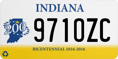 IN license plate 971OZC