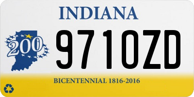IN license plate 971OZD