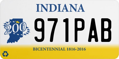 IN license plate 971PAB
