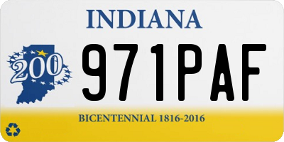 IN license plate 971PAF