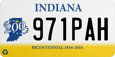IN license plate 971PAH