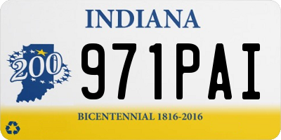IN license plate 971PAI