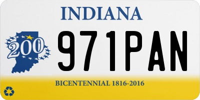 IN license plate 971PAN