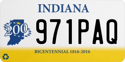 IN license plate 971PAQ