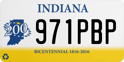IN license plate 971PBP