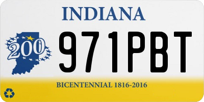 IN license plate 971PBT