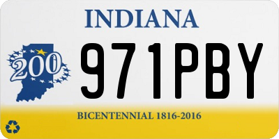 IN license plate 971PBY