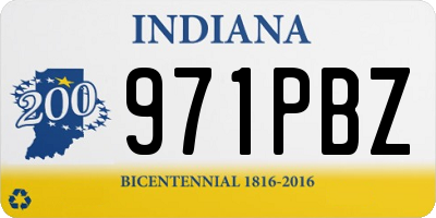IN license plate 971PBZ