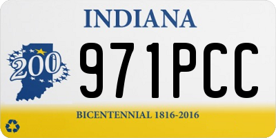 IN license plate 971PCC