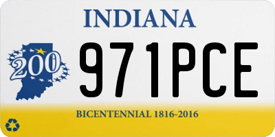 IN license plate 971PCE