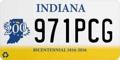 IN license plate 971PCG