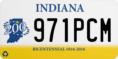 IN license plate 971PCM
