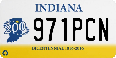 IN license plate 971PCN