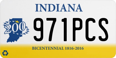 IN license plate 971PCS