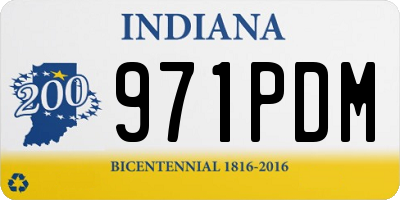 IN license plate 971PDM