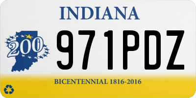 IN license plate 971PDZ