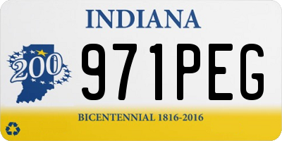 IN license plate 971PEG