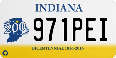 IN license plate 971PEI