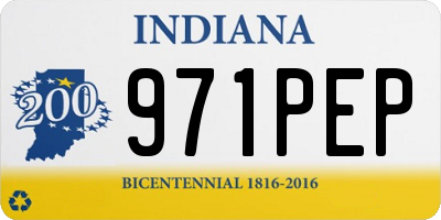 IN license plate 971PEP