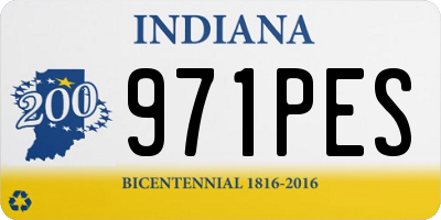 IN license plate 971PES