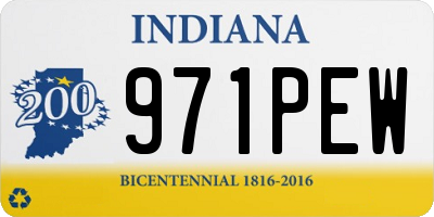 IN license plate 971PEW