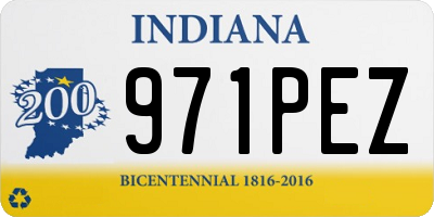 IN license plate 971PEZ