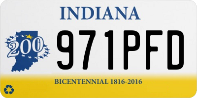 IN license plate 971PFD