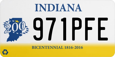 IN license plate 971PFE