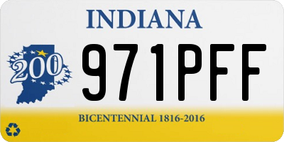 IN license plate 971PFF