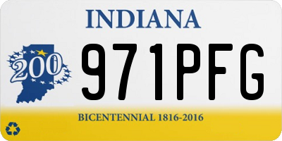 IN license plate 971PFG
