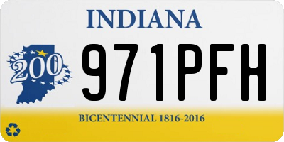 IN license plate 971PFH