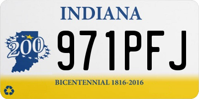 IN license plate 971PFJ