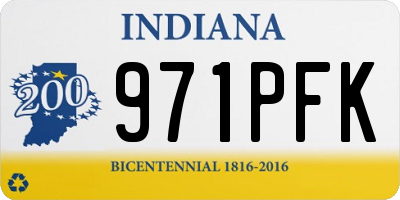 IN license plate 971PFK