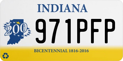 IN license plate 971PFP