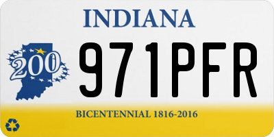 IN license plate 971PFR