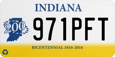 IN license plate 971PFT