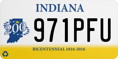 IN license plate 971PFU