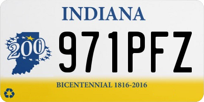 IN license plate 971PFZ