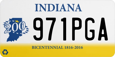 IN license plate 971PGA