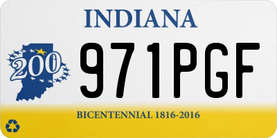 IN license plate 971PGF