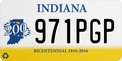 IN license plate 971PGP