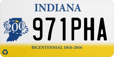 IN license plate 971PHA